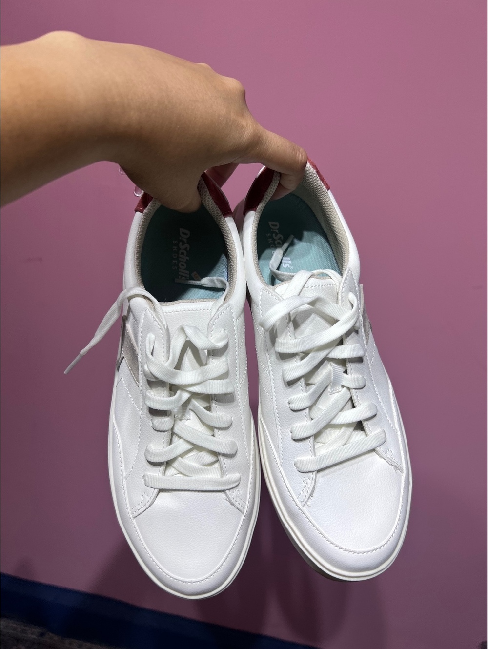Dr. Scholl's Madison Lace White Platform Sneakers Size 9M